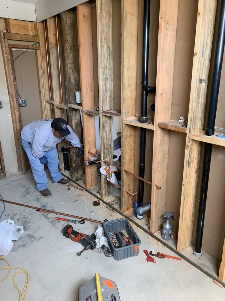 Commercial rough-in plumbing for Gas Line Repair in South Auburn